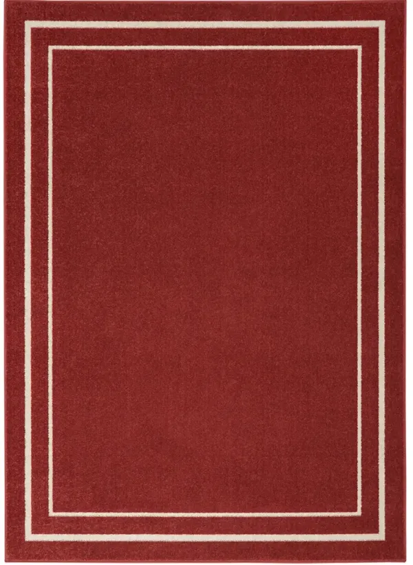 Nourison Essentials NRE02 Brick/Ivory 4' x 6' Rug