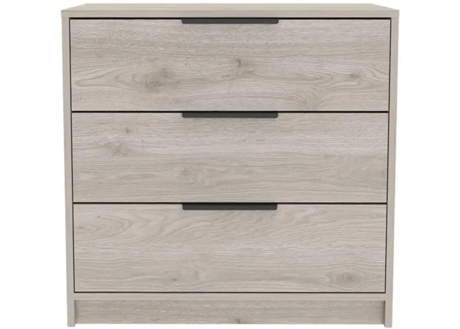 DEPOT E-SHOP Egeo 3 Drawers Dresser, Countertop, Three Drawers, Light Grey, For Bedrom