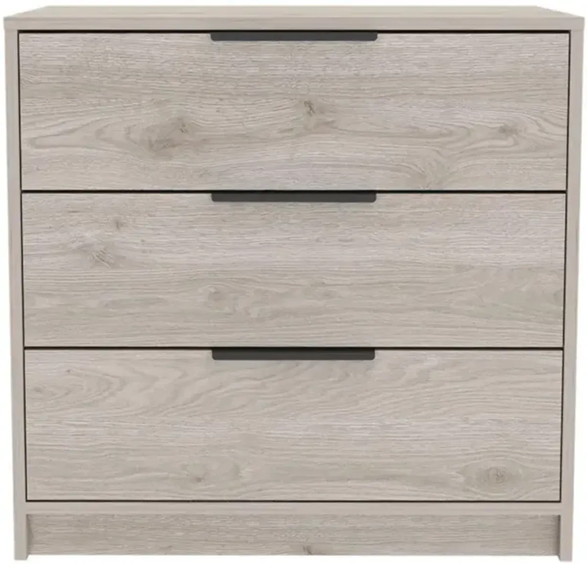 DEPOT E-SHOP Egeo 3 Drawers Dresser, Countertop, Three Drawers, Light Grey, For Bedrom