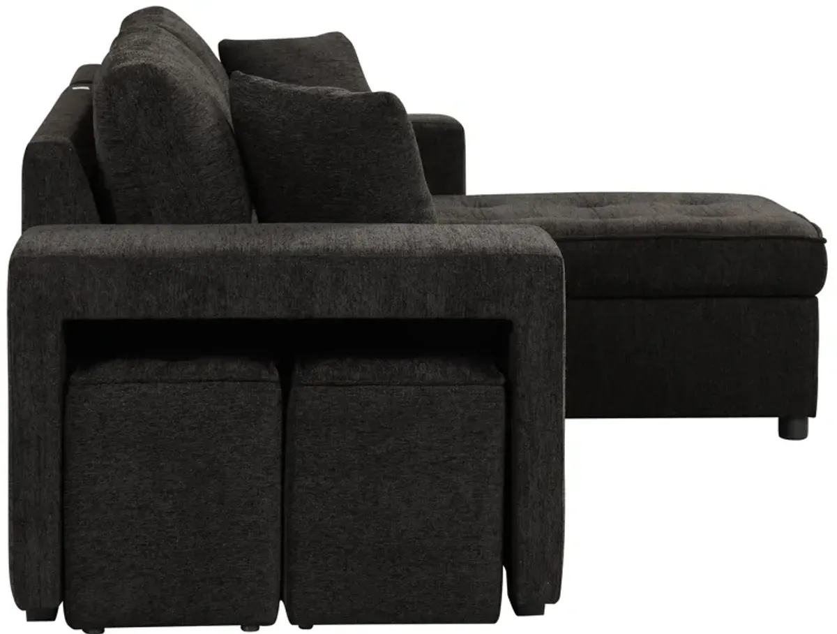 Merax Modern L-Shape 3 Seat Reversible Sectional Sofa