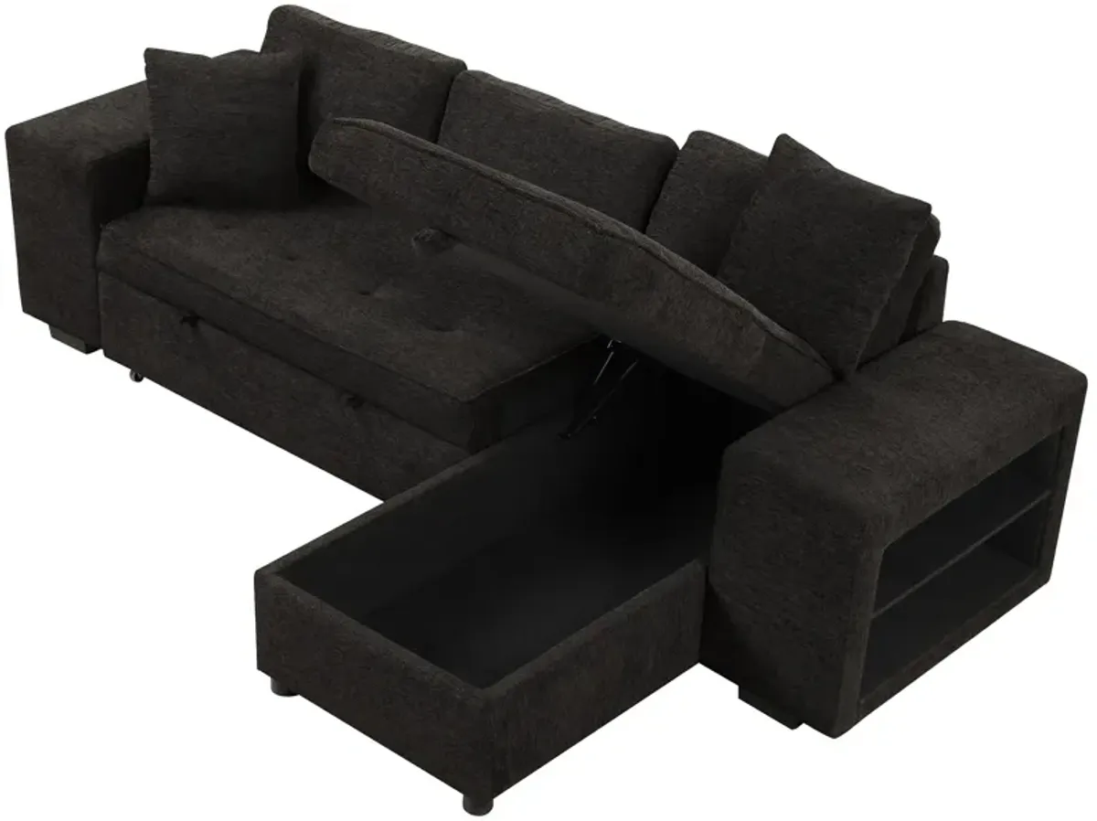 Merax Modern L-Shape 3 Seat Reversible Sectional Sofa