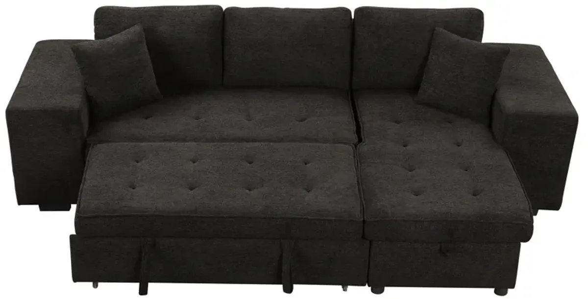 Merax Modern L-Shape 3 Seat Reversible Sectional Sofa