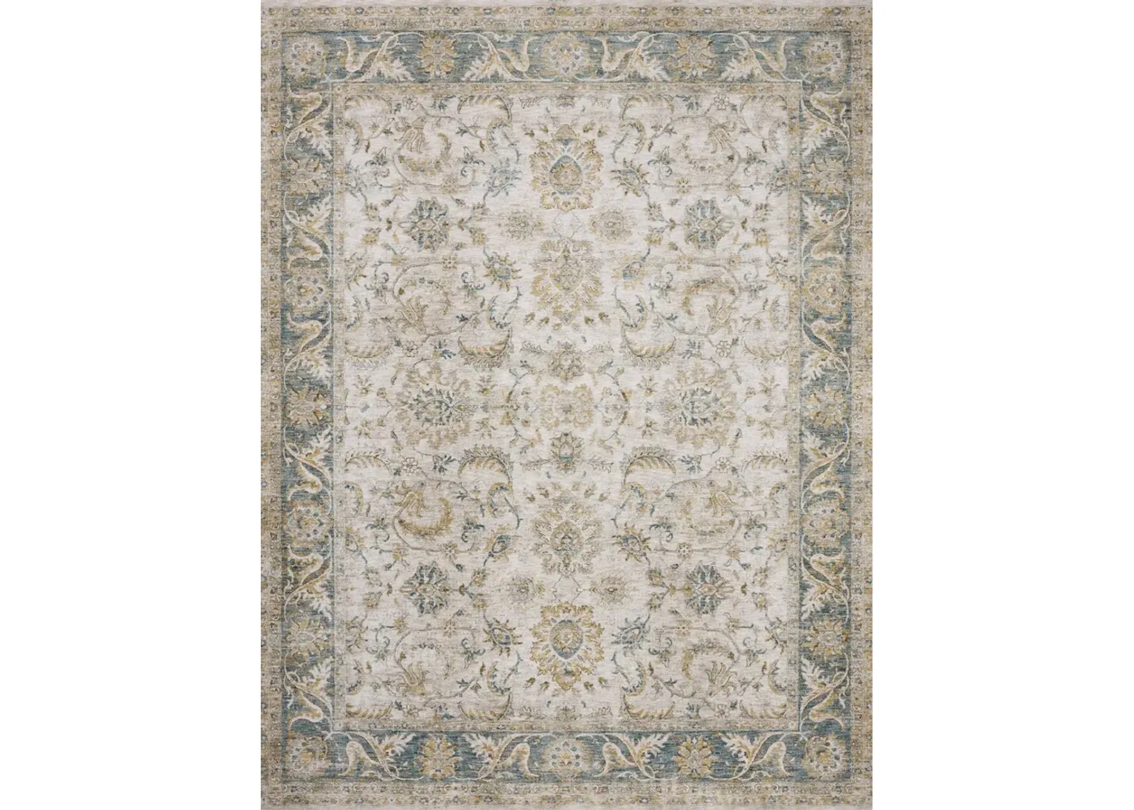 Gaia Natural/Ocean 2'6" x 10'0" Runner Rug