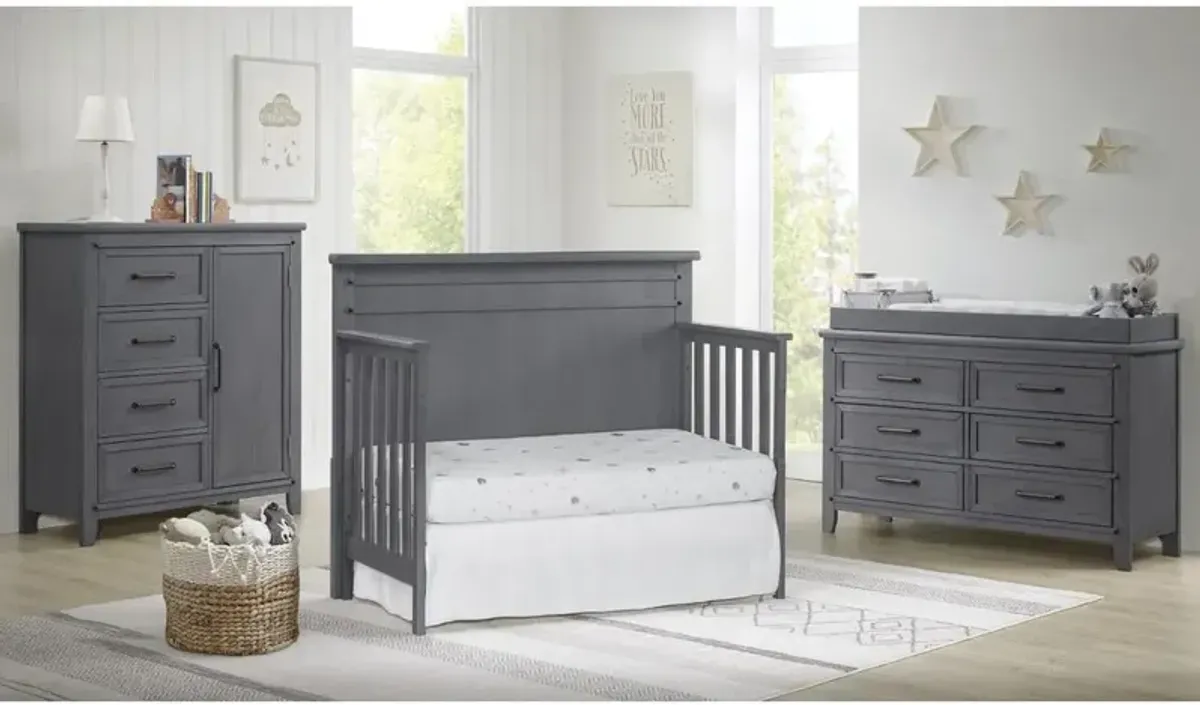 Soho Baby Ellison 4 In 1 Crib Ash Gray