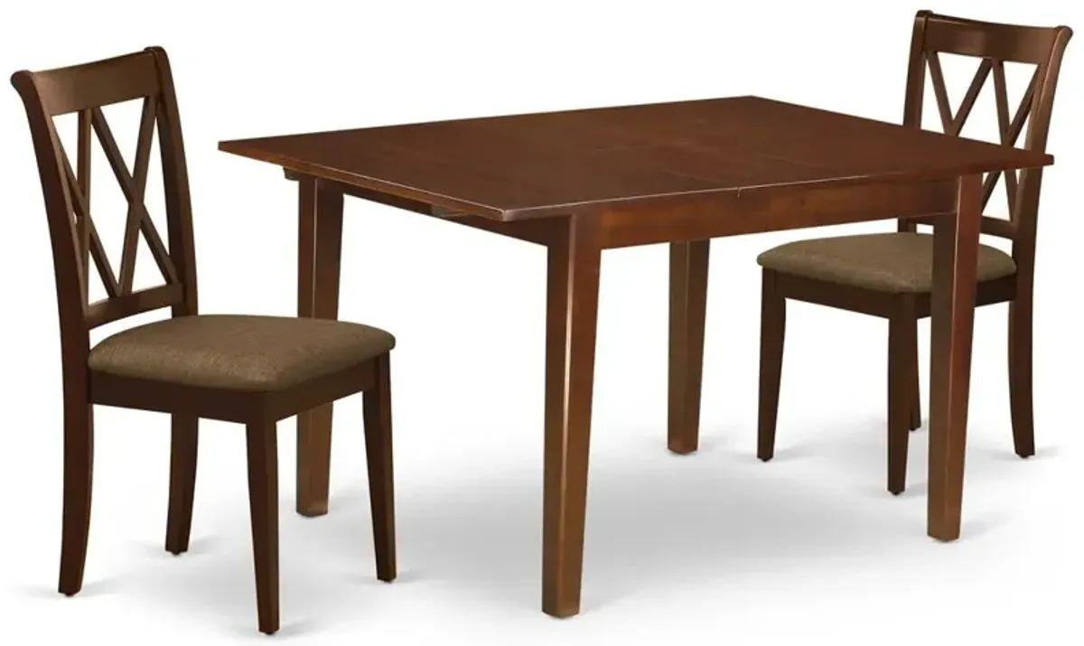 East West Furniture Dining Room Set Mahogany