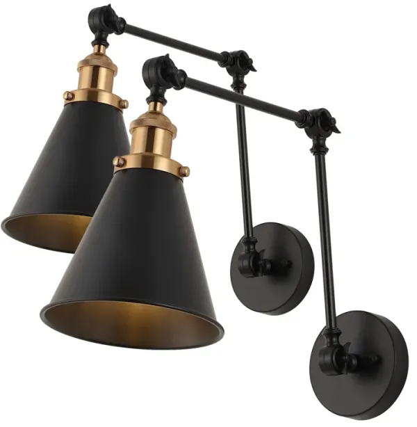 Rover Classic Industrial Metal Adjustable Arm LED Wall Sconce