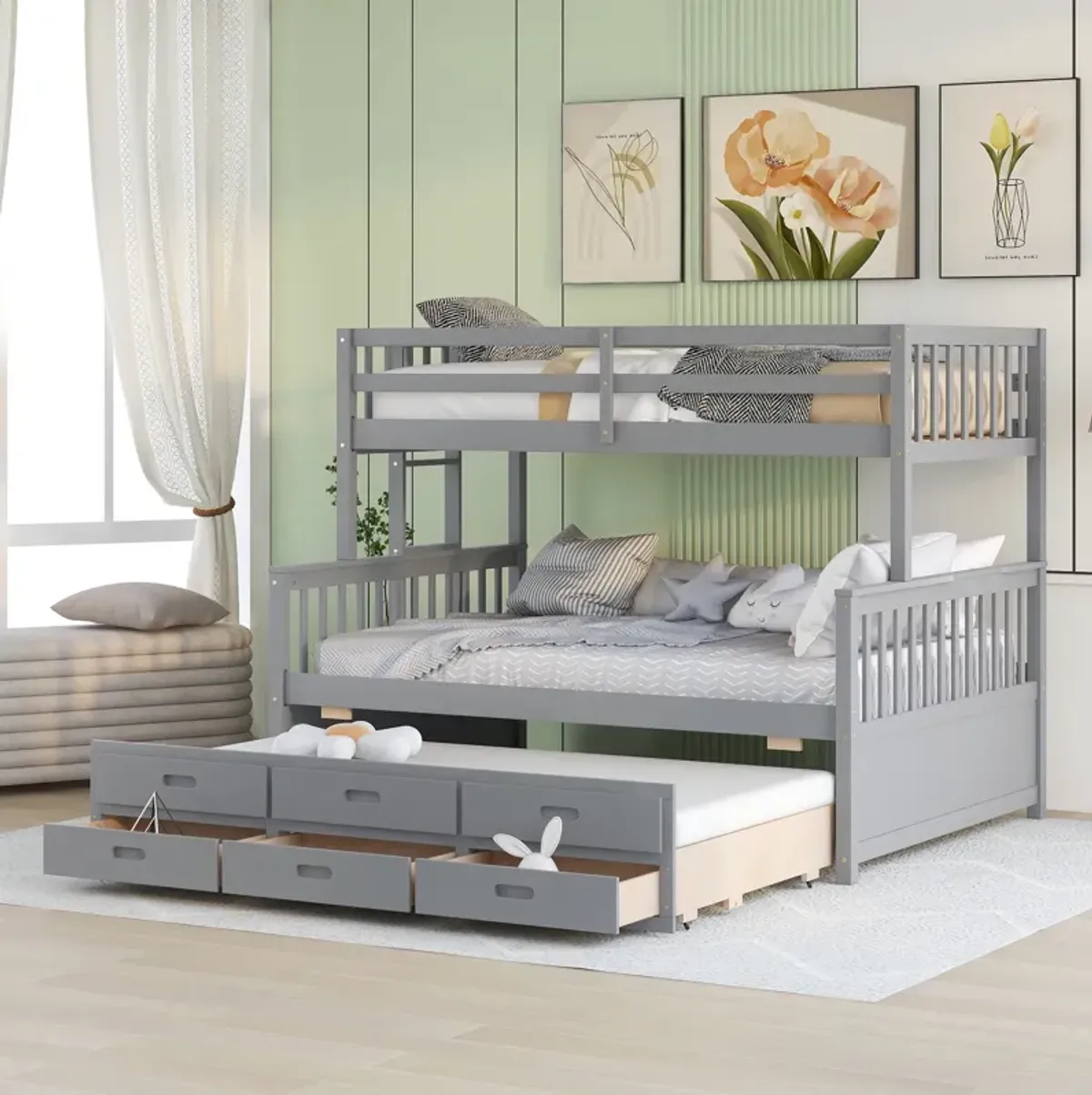 Merax Separable Bunk Bed with Storage Drawers