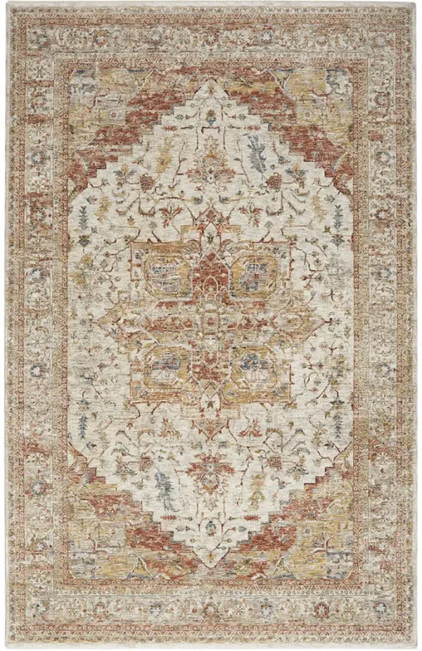 Sahar SHR06 Ivory/Rust 5'3" x 7'8" Rug