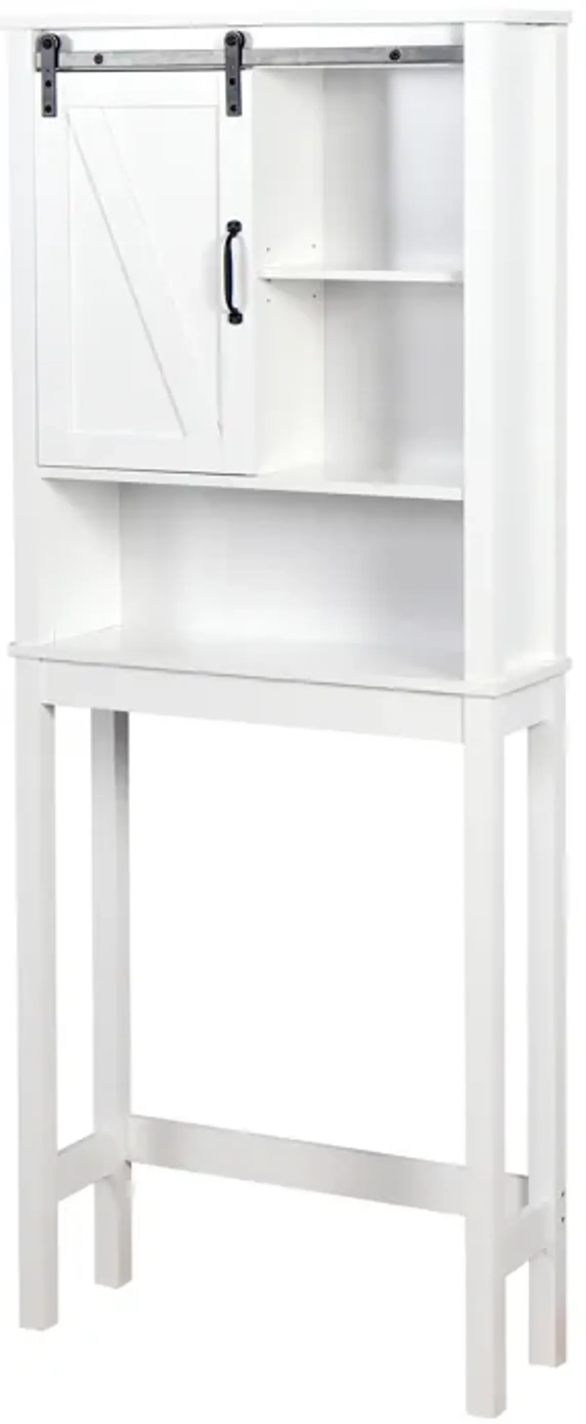 Over-The-Toilet Storage Cabinet, Space-Saving Bathroom Cabinet, With Adjustable Shelves