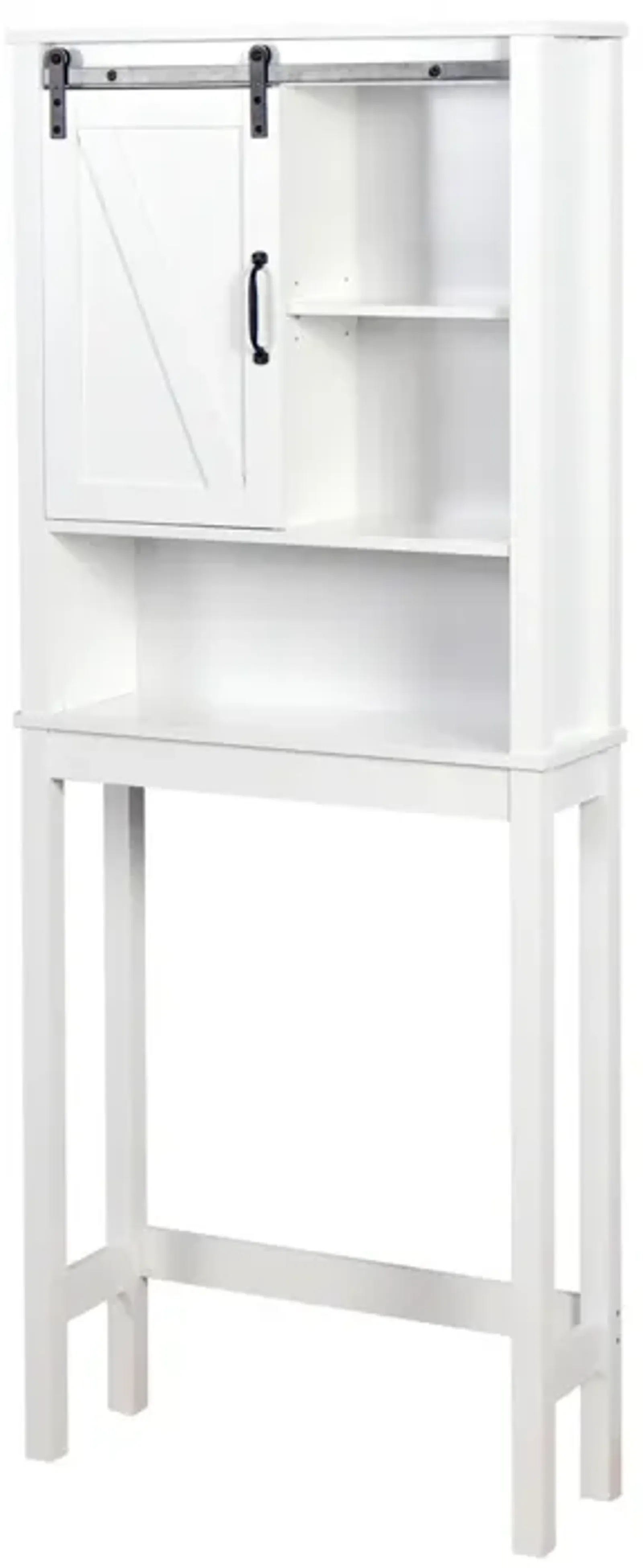 Over-The-Toilet Storage Cabinet, Space-Saving Bathroom Cabinet, With Adjustable Shelves