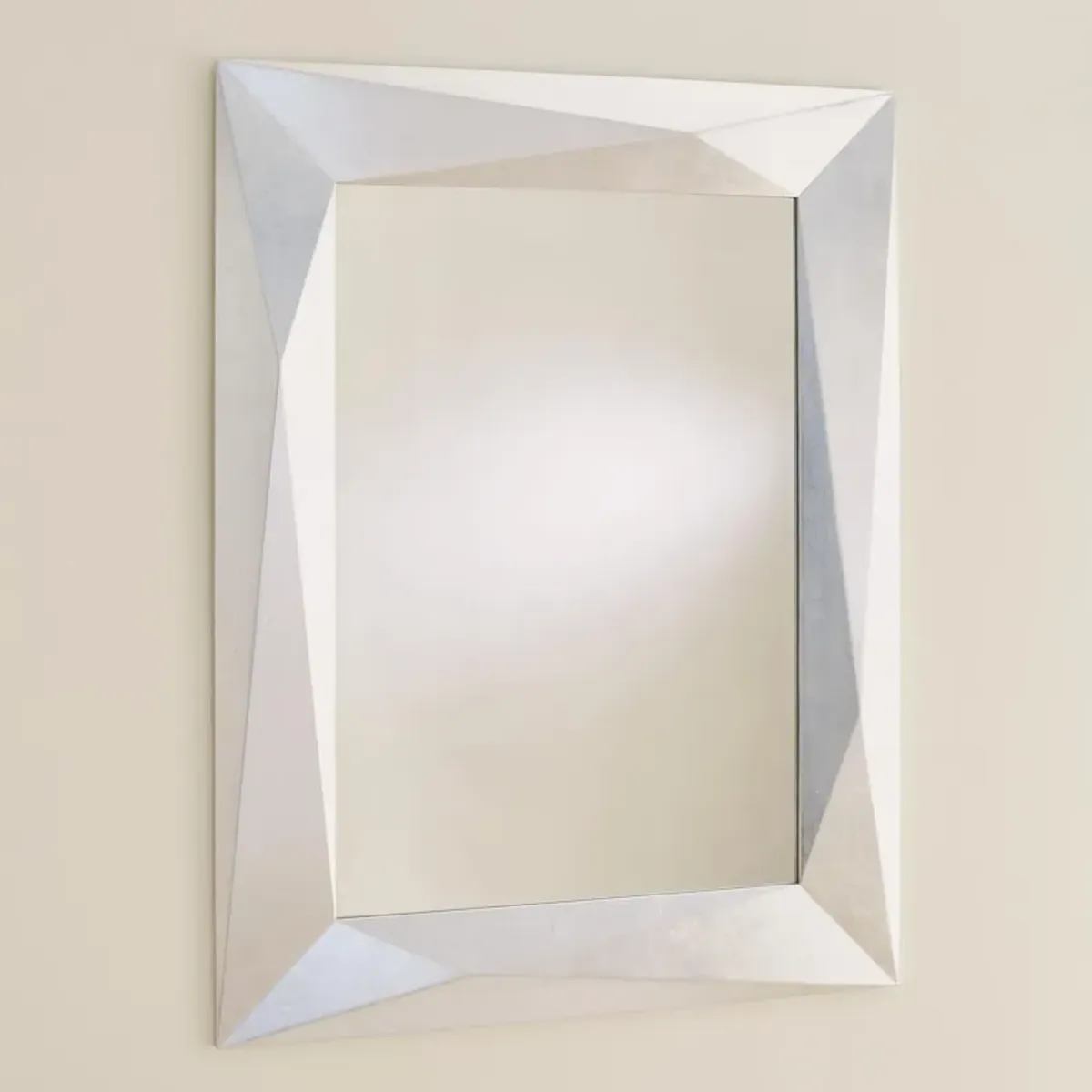 Angular Silver Mirror