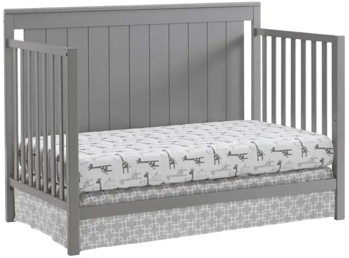 Oxford Baby Lazio 4 In 1 Convertible Crib Dove Gray