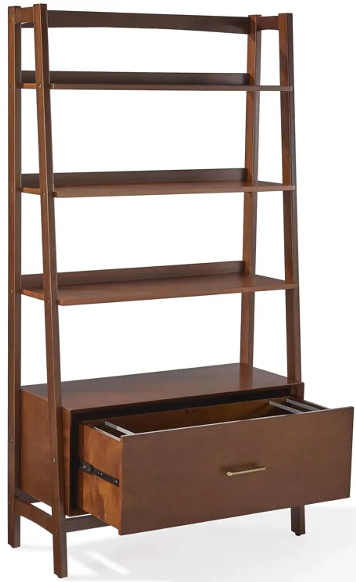 Crosley Furniture Landon Large Etagere Bookcase, Mahogany