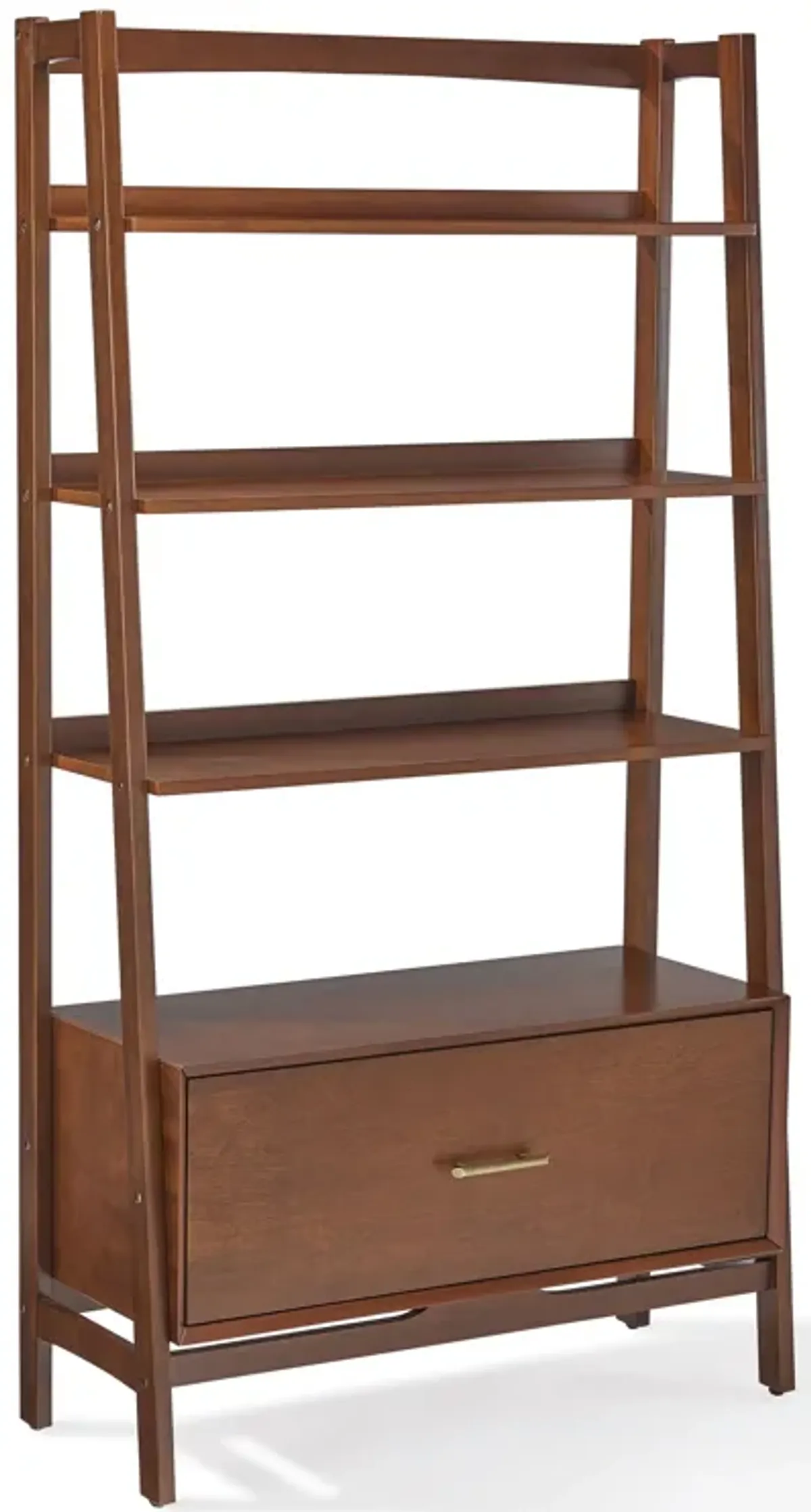 Crosley Furniture Landon Large Etagere Bookcase, Mahogany