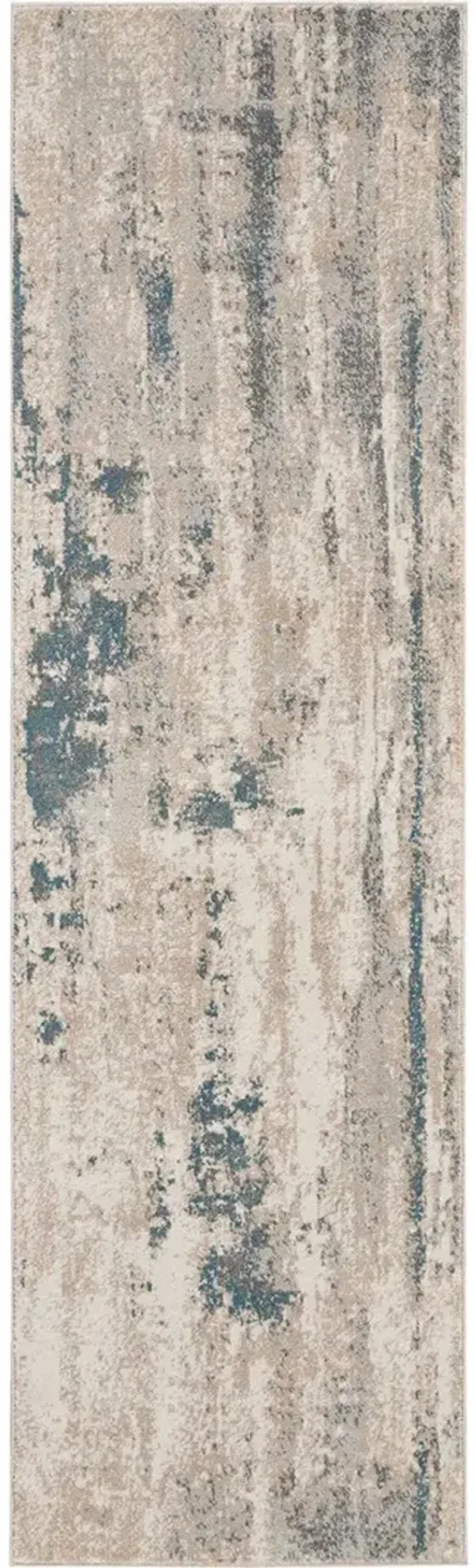 Maxell MAE17 Ivory/Teal 2'2" x 7'6" Rug