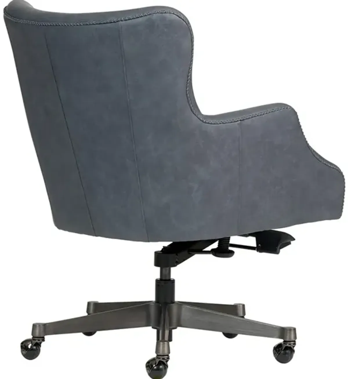 Blake Blue Leather Desk Chair