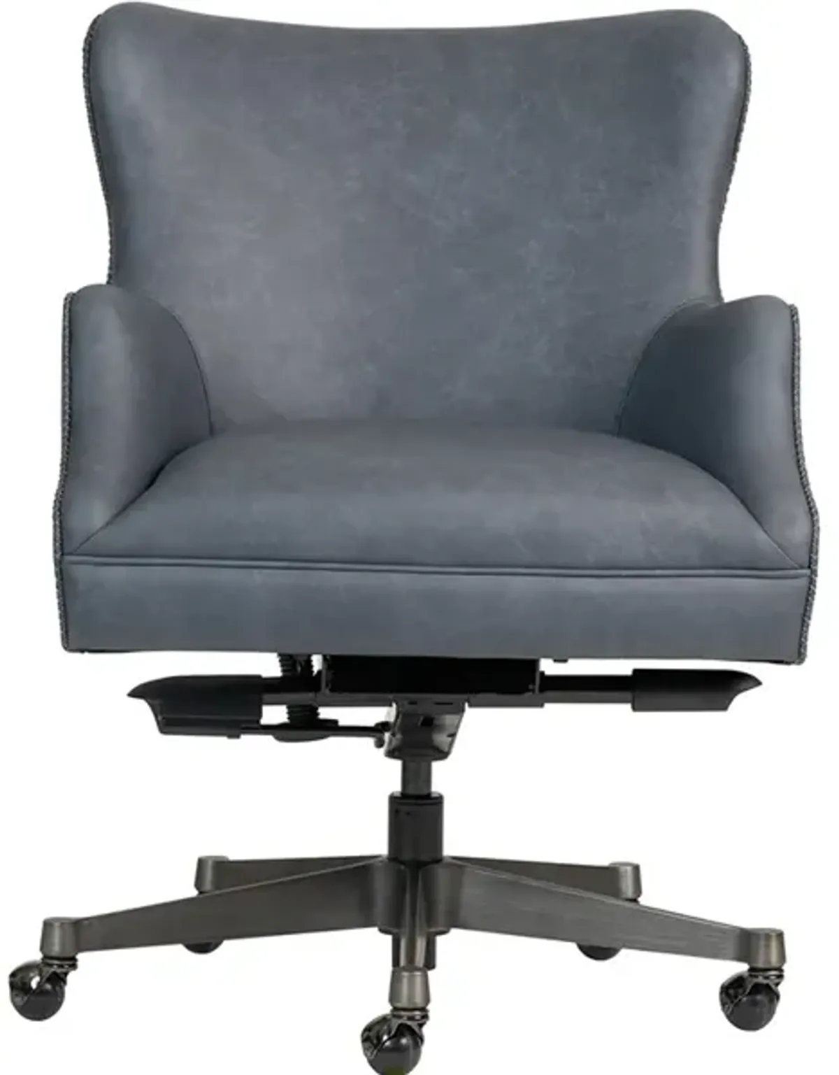 Blake Blue Leather Desk Chair