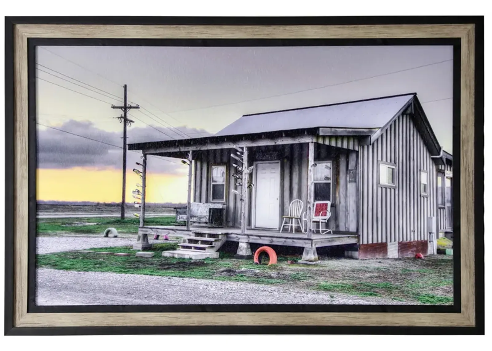 Weathered Wood Framed Print