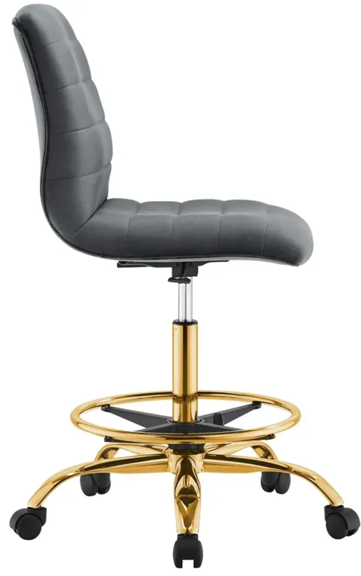 Modway Furniture - Ripple Armless Performance Velvet Drafting Chair