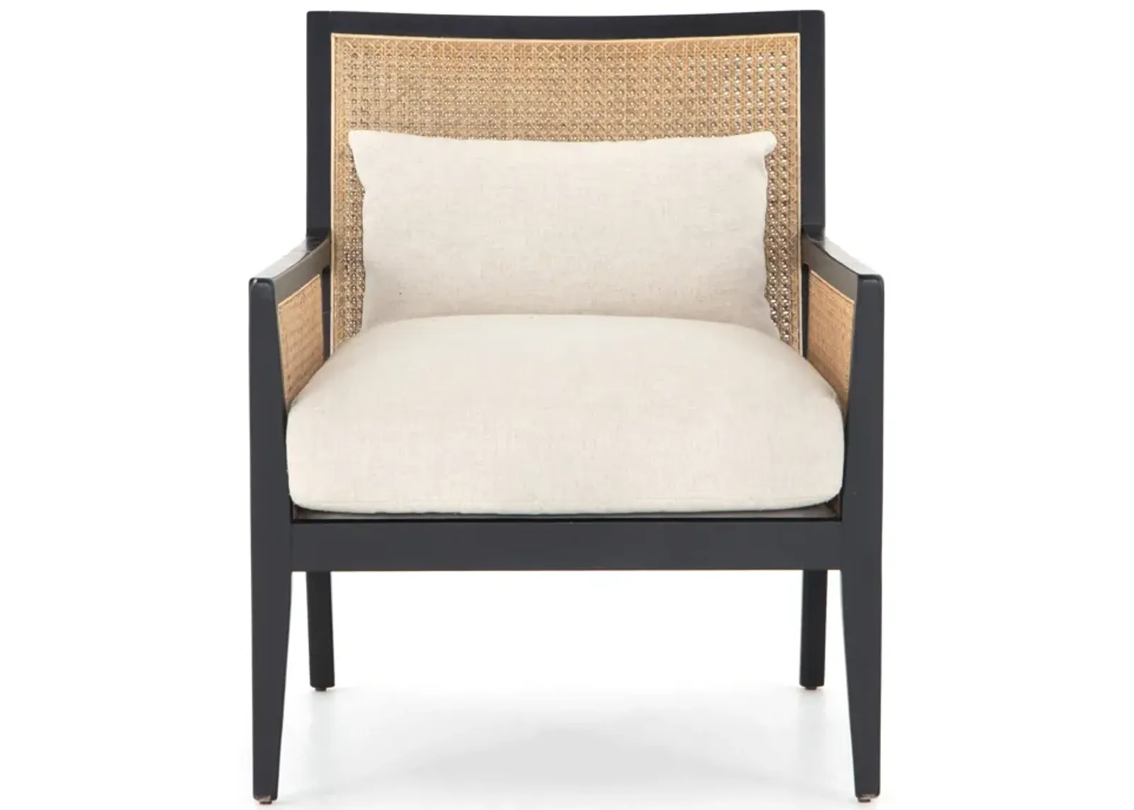 Antonia Cane Arm Chair in Ebony