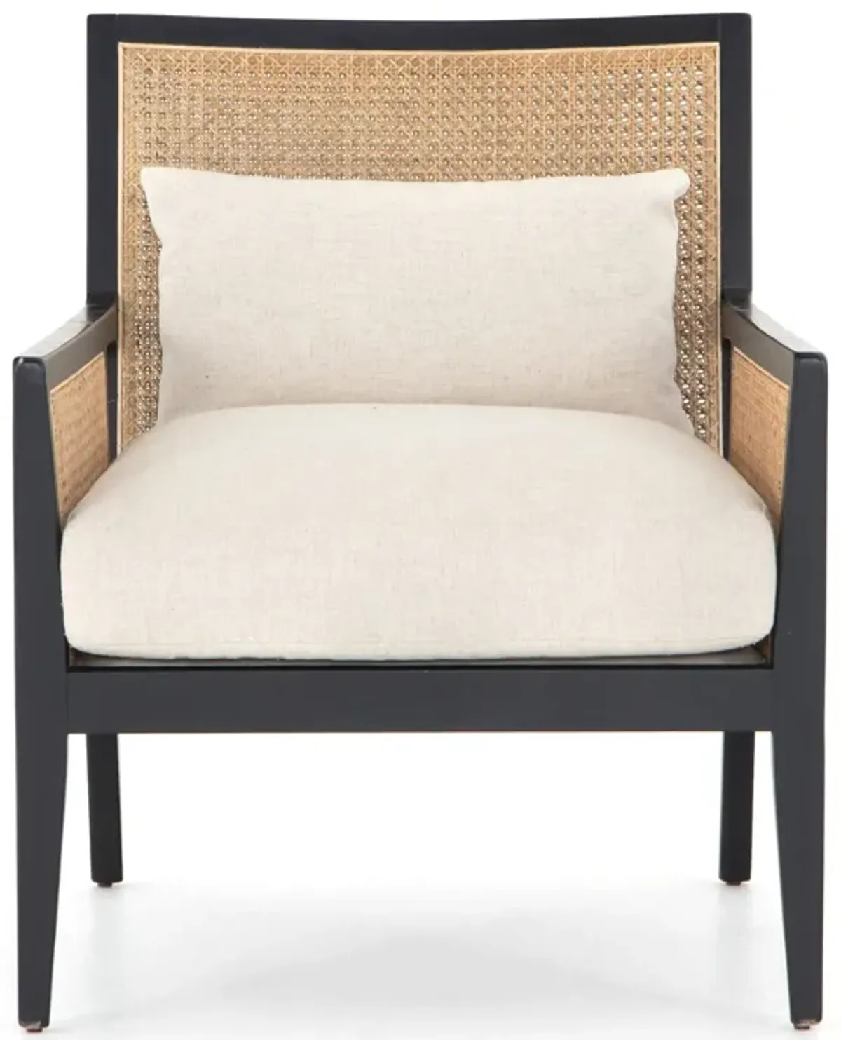 Antonia Cane Arm Chair in Ebony