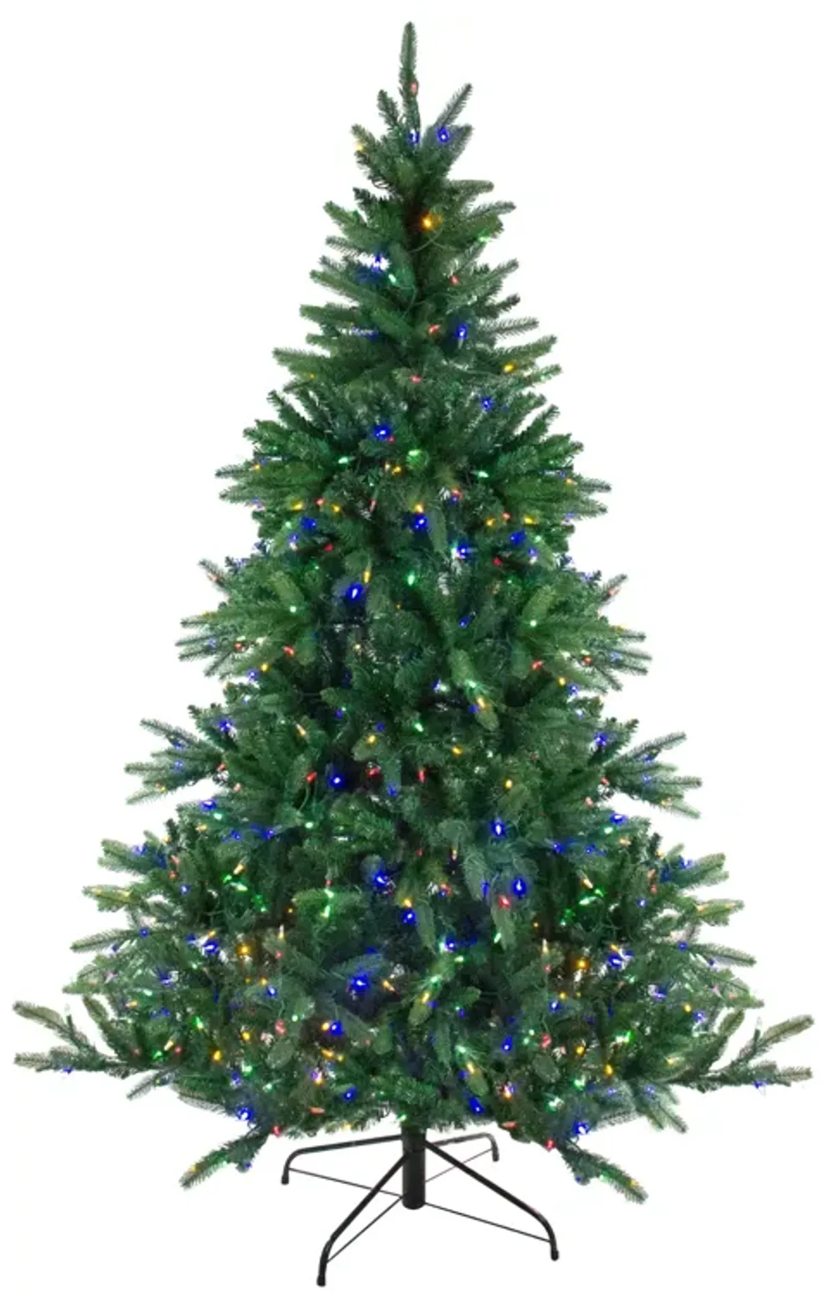 9' Pre-Lit Instant Connect Noble Fir Artificial Christmas Tree - Multicolor LED Lights