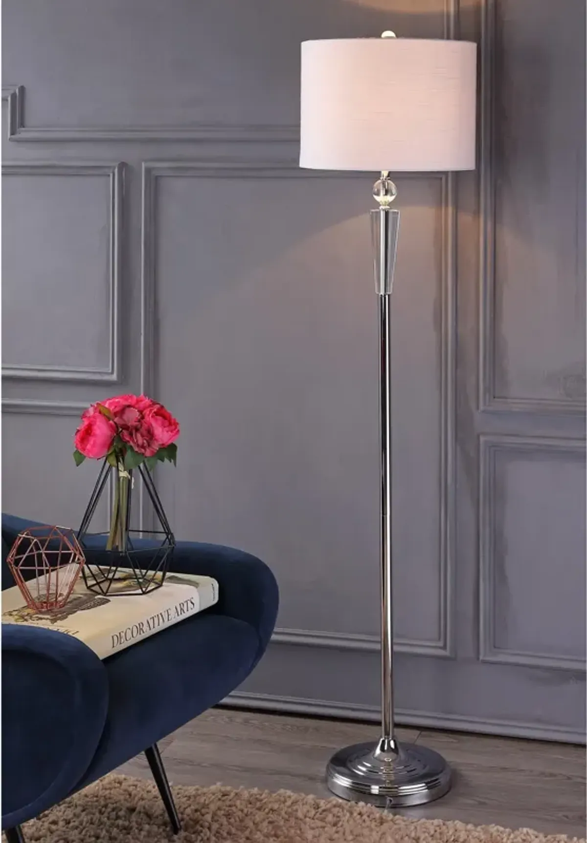 Reese Crystal LED Floor Lamp