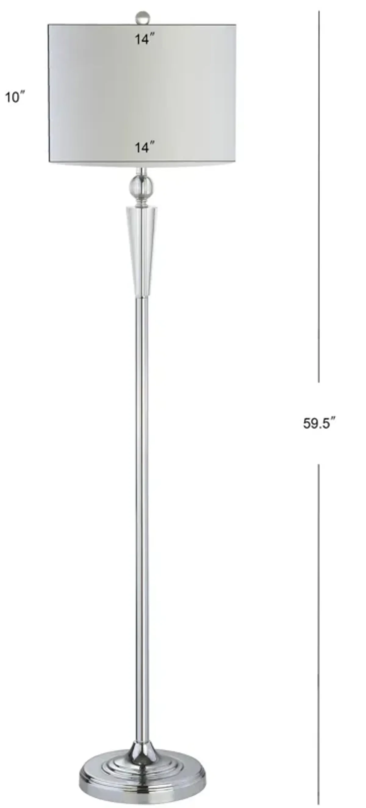 Reese Crystal LED Floor Lamp