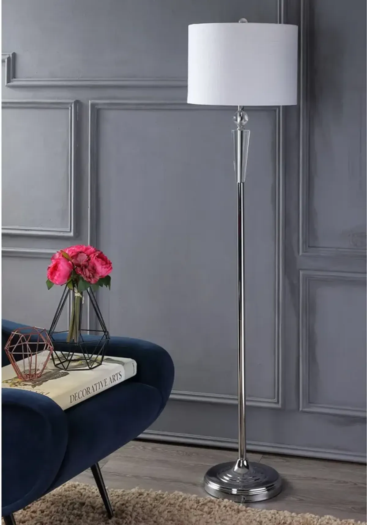 Reese Crystal LED Floor Lamp