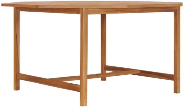 vidaXL Garden Table 59.1"x59.1"x29.5" Solid Teak Wood
