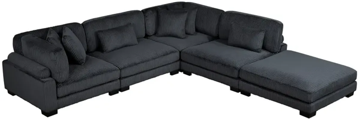Traverse 4-Piece Left Arm Sectional with Ottoman