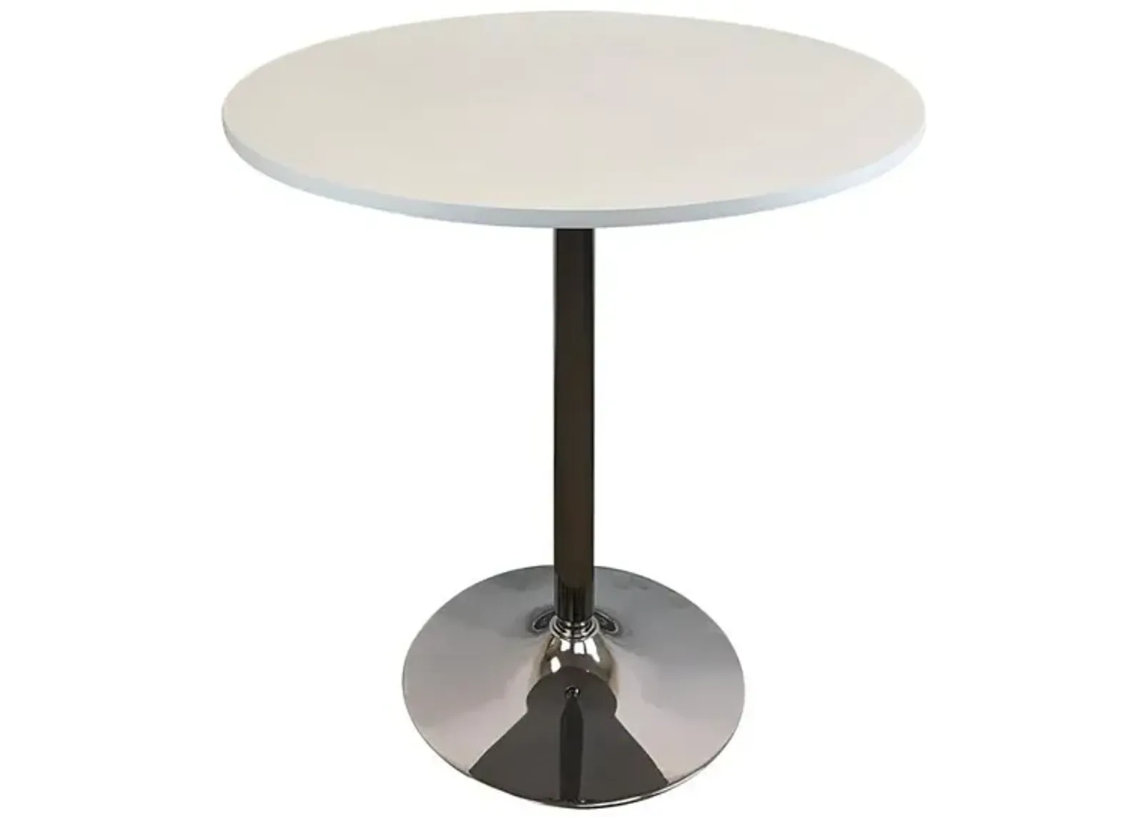 Rd Wood Top Dining Table W/ Chrome Base