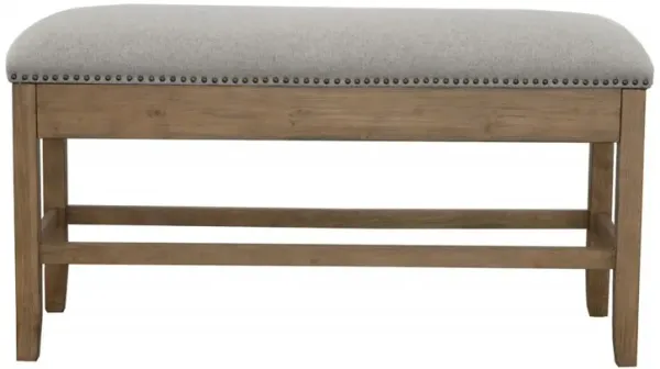 Grayson Counter Storage Bench w/Nailhead