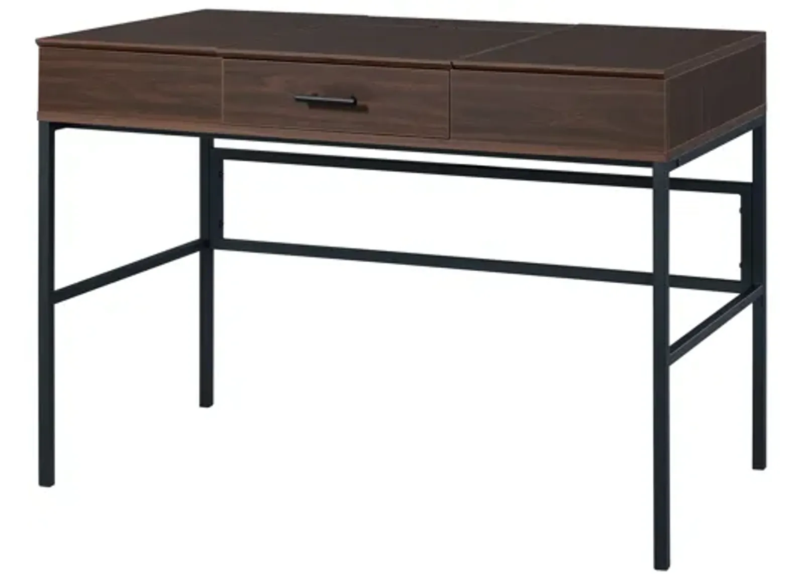 ACME Verster Writing Desk w/USB, Oak & Black Finish