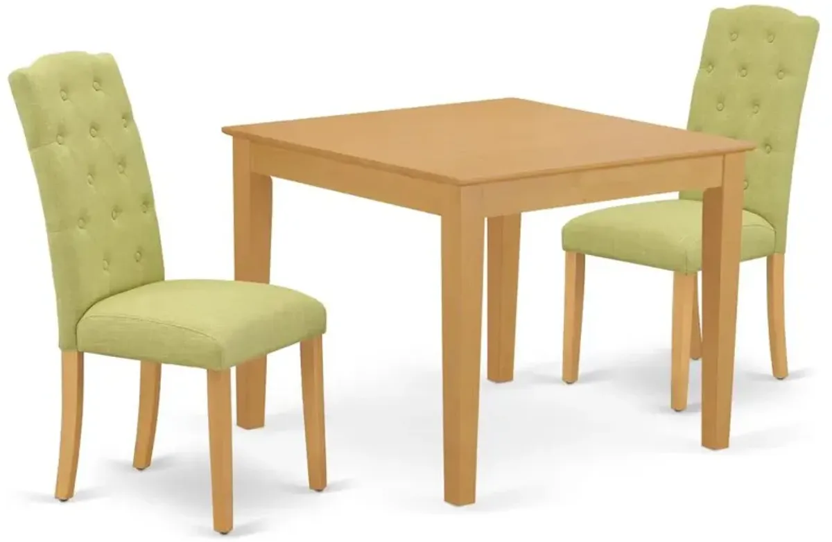 Dining Room Set Oak, OXCE3-OAK-07