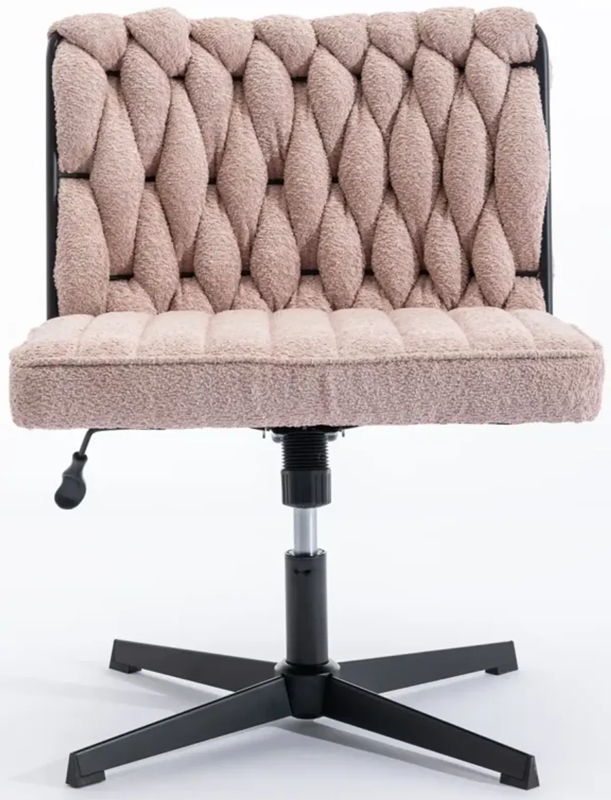 Armless Office Desk Chair No Wheels