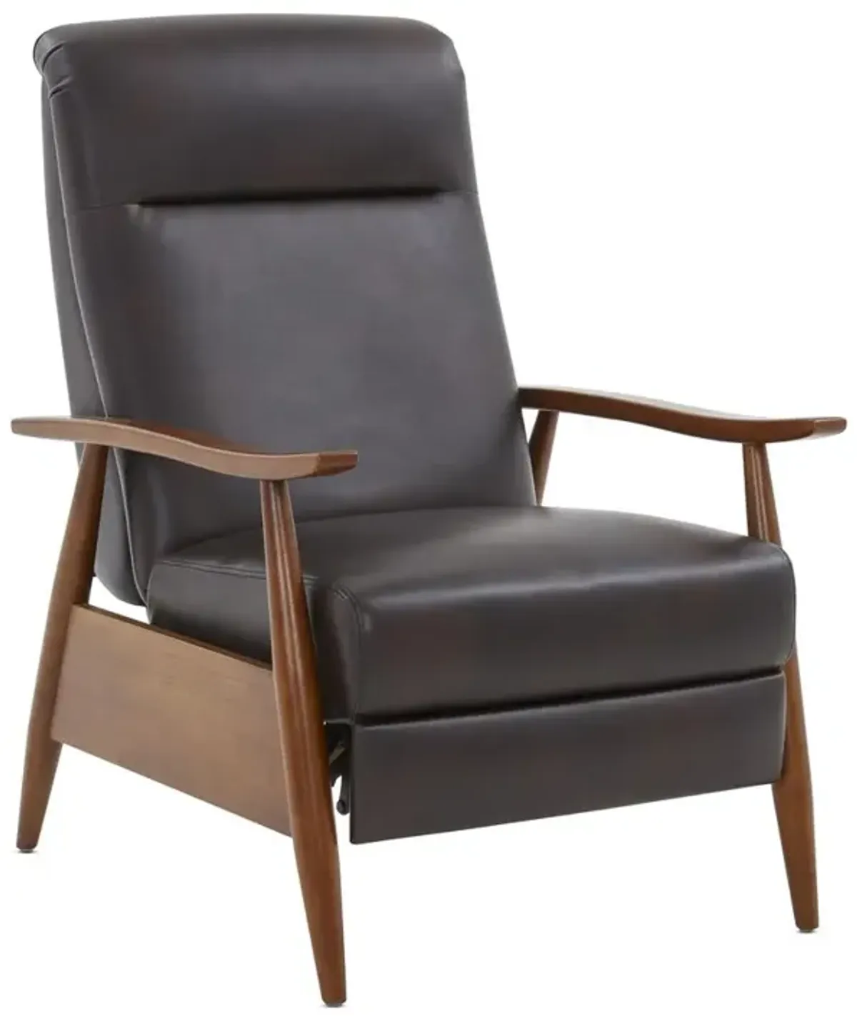 Comfort Pointe Solaris Wood Arm Push Back Recliner - Burnished Brown