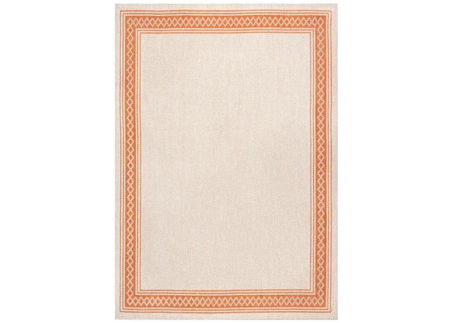 Lucia Classic Diamond Border Indoor/Outdoor Area Rug