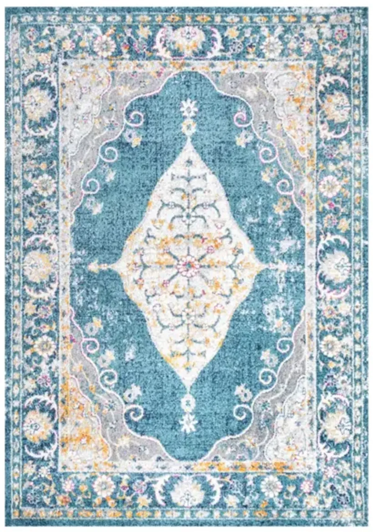 Zelda Bohemian Cottage Medallion Area Rug