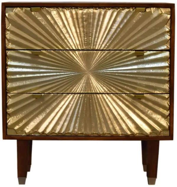 Manila Gold Chest with Tapered Legs