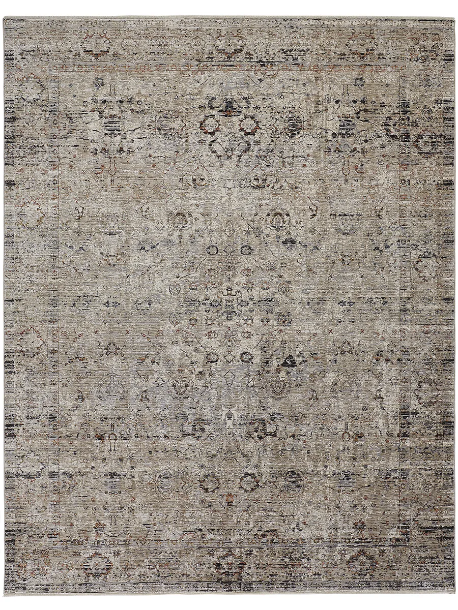 Caprio 3958F Taupe/Ivory/Gray 2'6" x 8' Rug