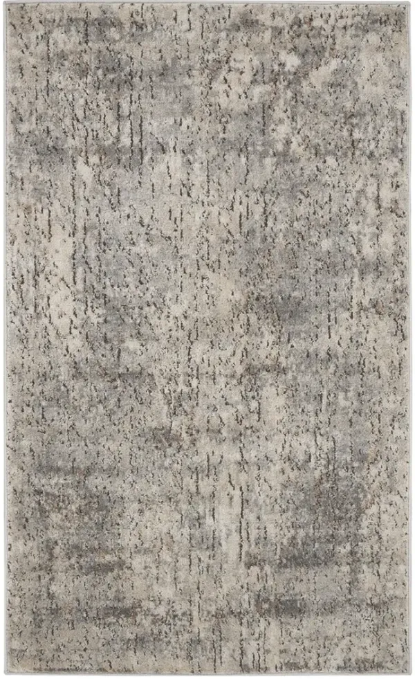 Quarry QUA03 Beige/Gray 3' x 5' Rug