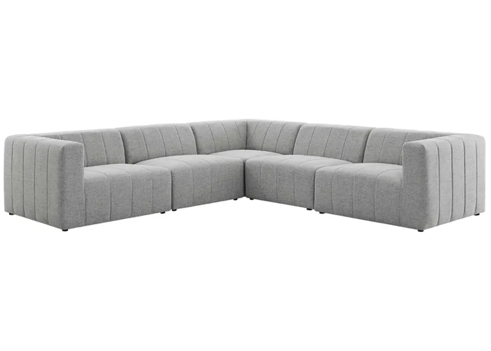 Bartlett Upholstered Fabric 5-Piece Sectional Sofa