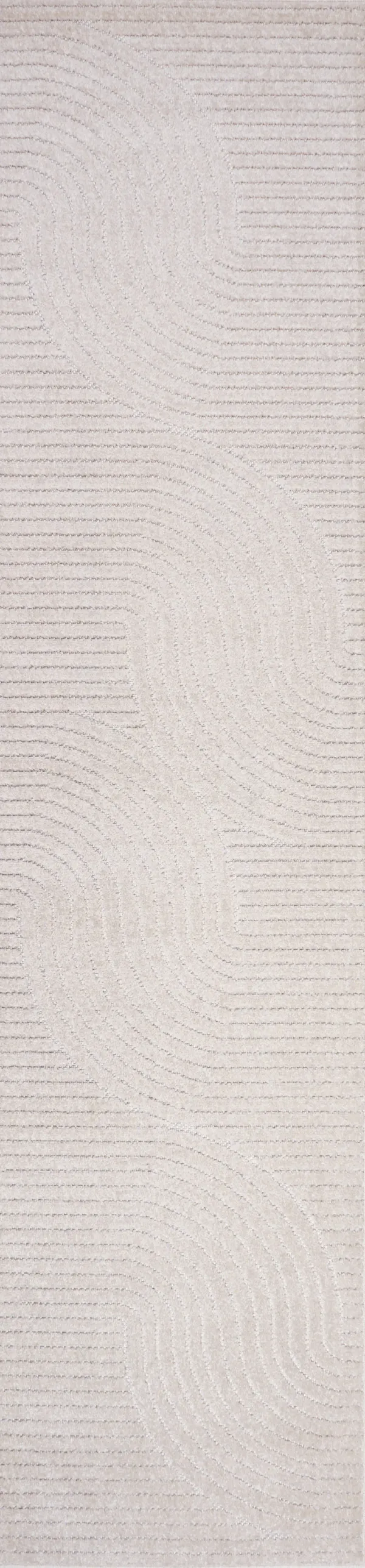 Hallie High-Low Minimalist Curve Geometric Indoor/Outdoor Area Rug