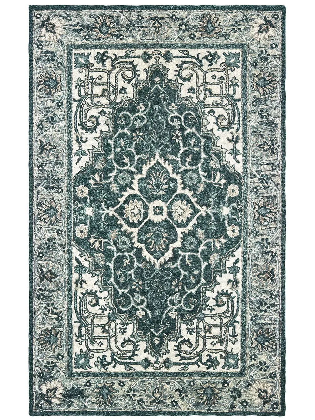 Zahra 3'6" x 5'6" Grey Rug