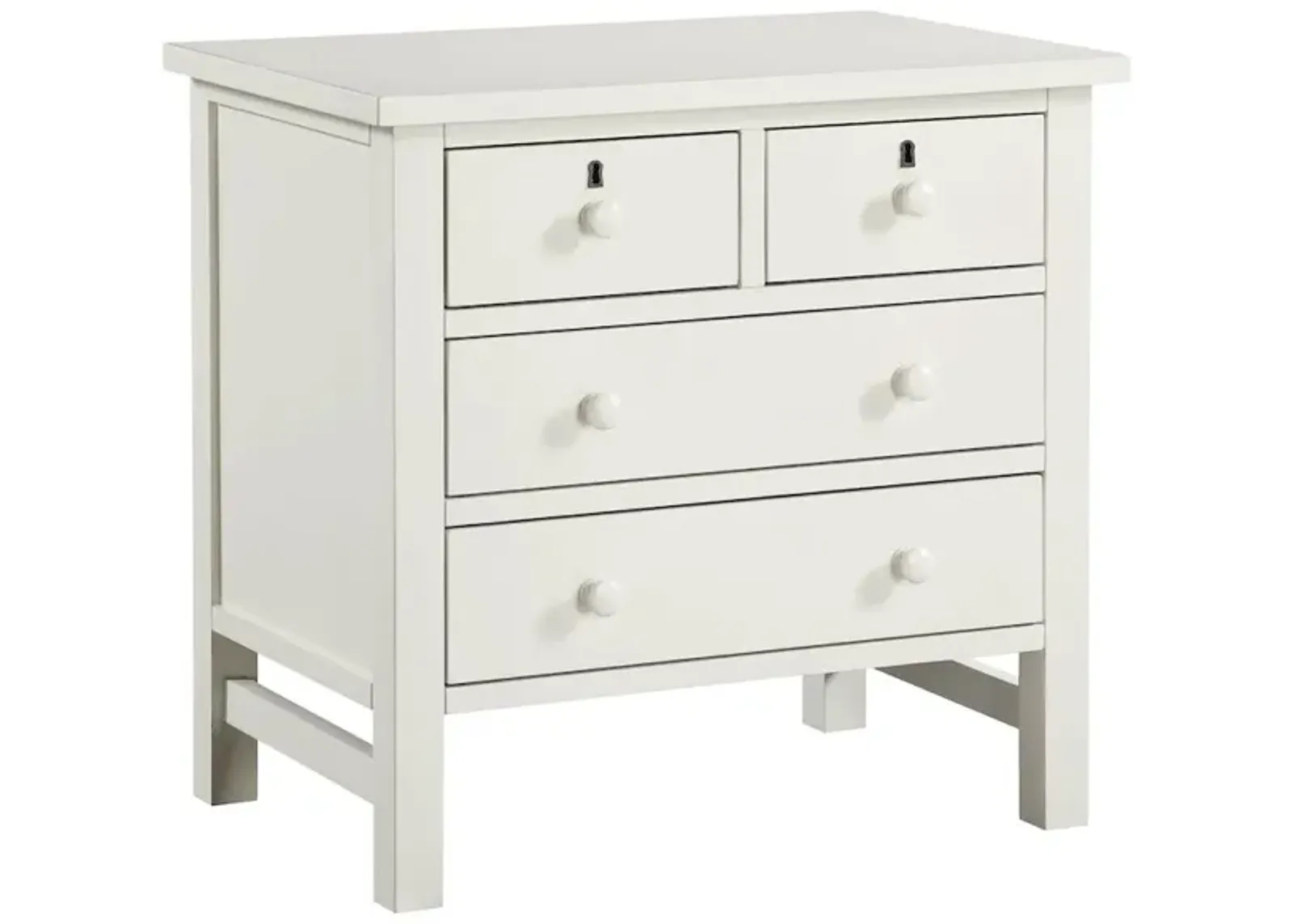 Comfort Pointe Greenwich 4-drawer Storage Nightstand - Antique White