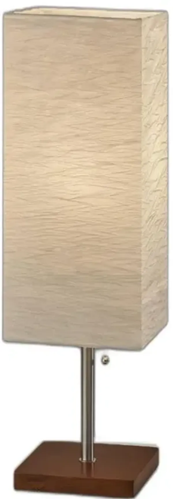 Hivvago Wildside Paper Shade With Walnut Wood Table Lamp