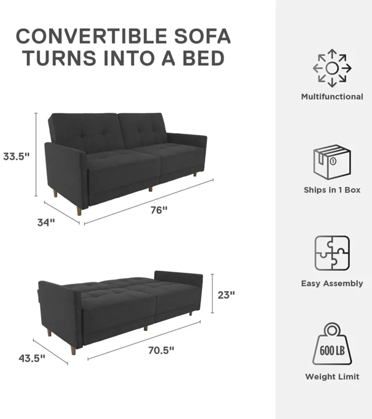 Andora Coil Futon