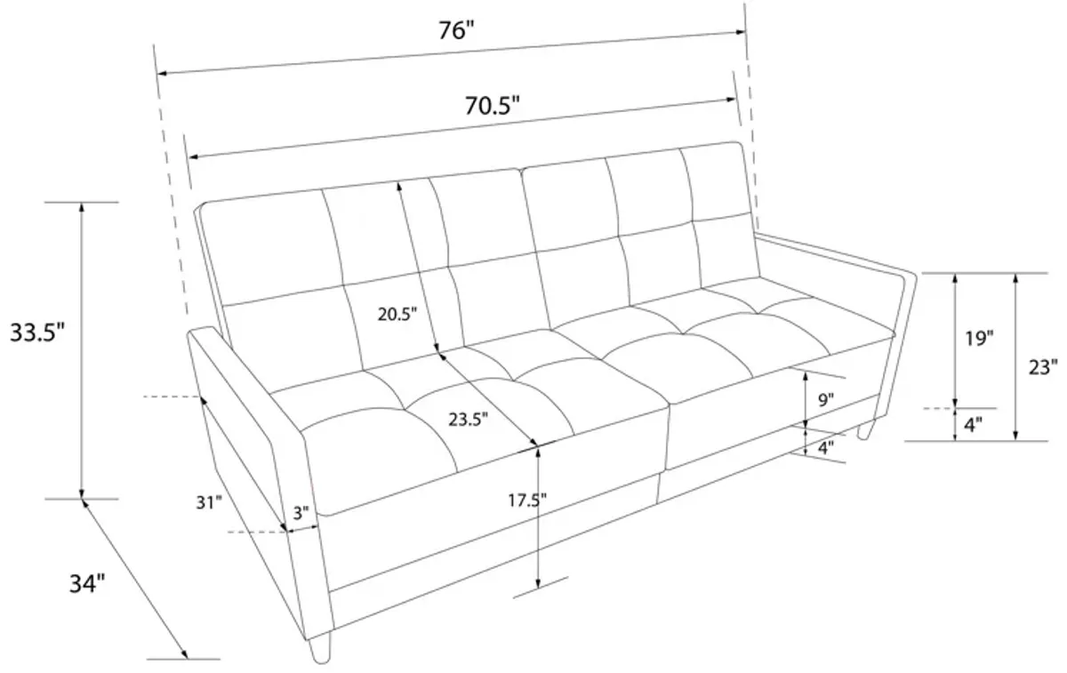 Andora Coil Futon