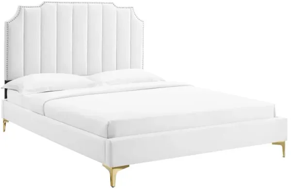 Modway - Colette King Performance Velvet Platform Bed